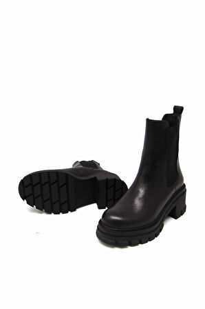 CASTLE BLACK CB52672-1 SİYAH KADIN TÜM YÜZ YARIM BOT