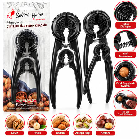 2PCS SET DÖKÜM METAL FINDIK - CEVİZ KIRACAK (5671) gotlthmngoxx