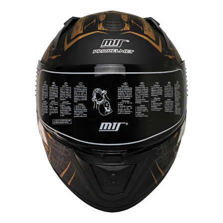 MTS 801 ANUBIS GOLD FULL FACE KASK