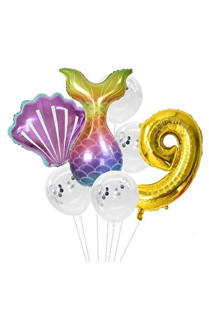 Deniz Kızı Balon Set 9