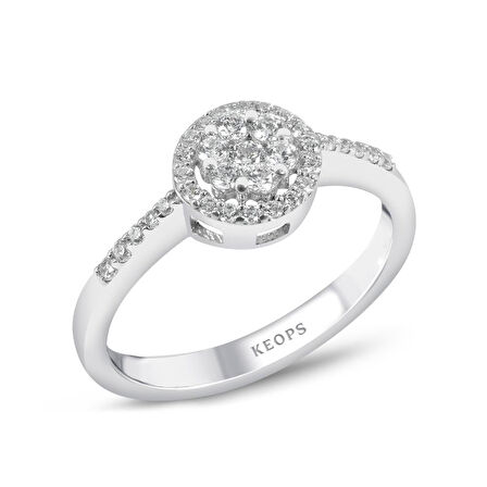 1 Karat Görünümlü Coronet Yüzük 