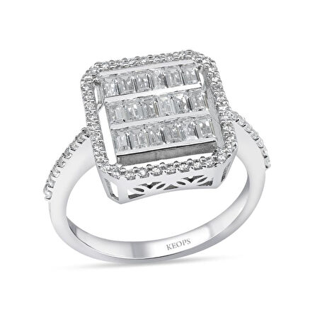 0.71 Karat Pırlanta Hemera Baget Yüzük