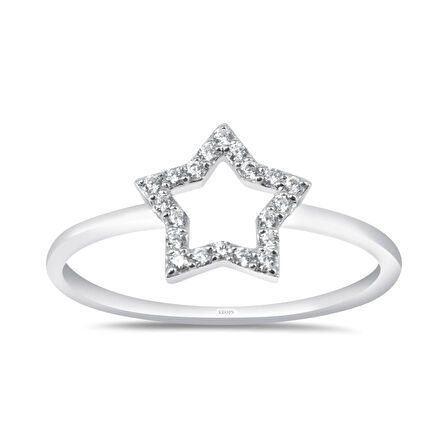 0.15 Karat Pırlanta Yıldız Yüzük