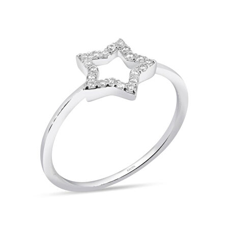 0.15 Karat Pırlanta Yıldız Yüzük