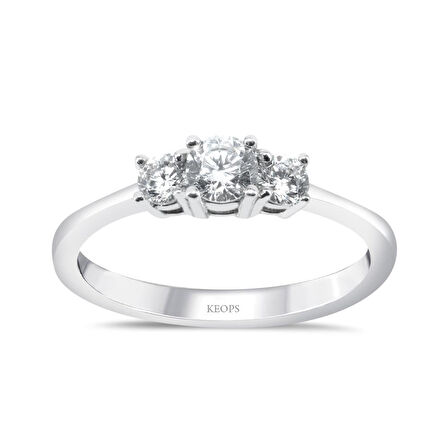 0.45 Karat Pırlanta Tria Yüzük