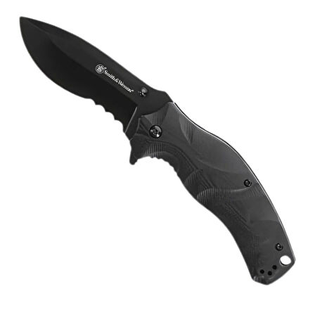 Smith Wesson® Black Ops Recurve Katlanır Tırtıklı Çakı 1136220
