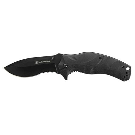 Smith Wesson® Black Ops Recurve Katlanır Tırtıklı Çakı 1136220