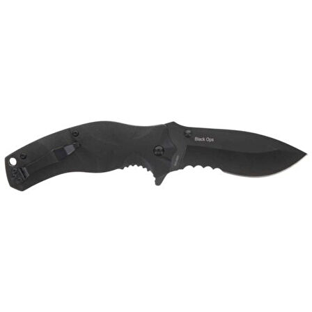 Smith Wesson® Black Ops Recurve Katlanır Tırtıklı Çakı 1136220