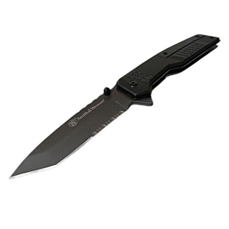 Smith & Wesson® Special Ops Linerlock A/O Black CF Katlanır Cep Çakısı