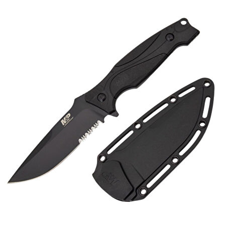 Smith Wesson® M&P M2.0 Shield Clip Point Black Oxide Fixed Blade Taktik Bıçak