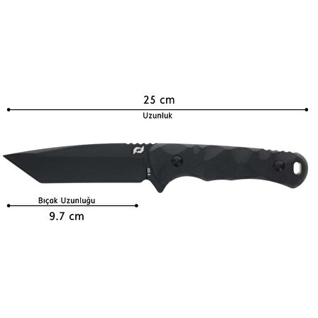 Schrade USA REGIME TANTO Fixed Blade AUS-8 Çelik Bıçak 1182619