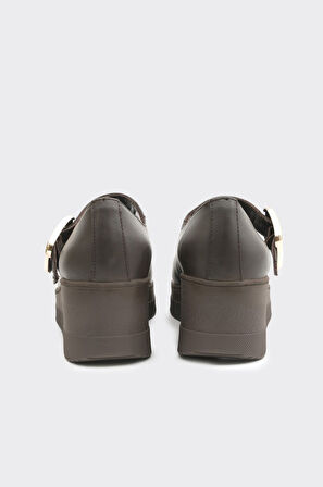 Dolgu Taban Casual  Hakiki Deri Kadın Ayakkabı