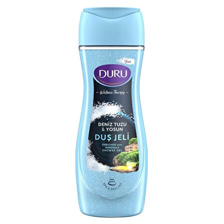 Duru Duş Jeli 450 ml 4 lü Karma Set / Deniz Tuzu & Yosun ve Kaktüs Çiçeği