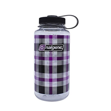 Nalgene 32oz Wide Mouth Purple Plaid