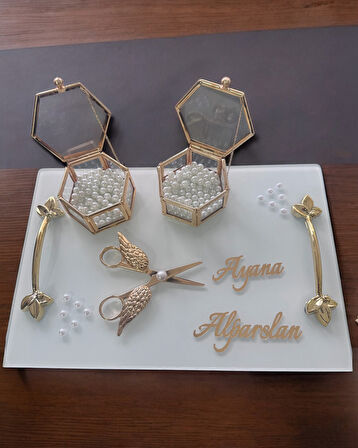 Adore Gold Söz Tepsisi