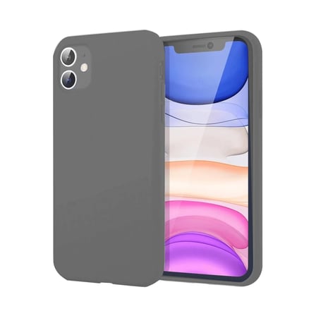 Apple iPhone 11 Kılıf First Silikon - Gri