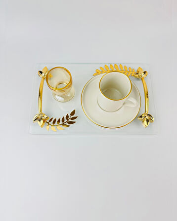 Embrace Gold Şeffaf Söz Tepsisi 