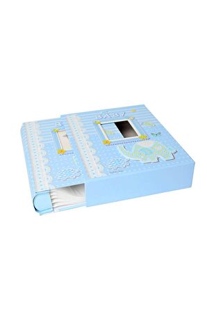 Rs031 Bebek Fotoğraf Albümü 10x15cm 200 Fotoğraf Kapasiteli Kutulu Lüx Bebek Albüm