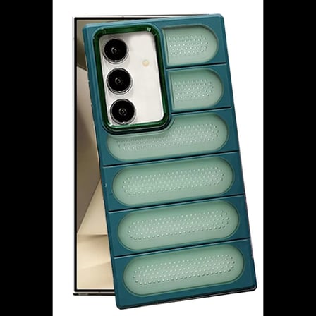 Samsung Galaxy S24 Plus Kılıf Airmax Silikon Kapak - Koyu Yeşil