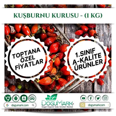 DoğuMark - Kuşburnu Kurusu - (1 Kg)