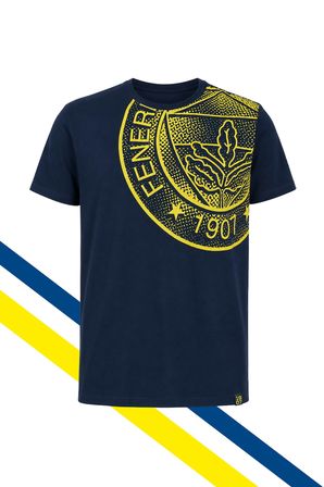FENERBAHÇE ERKEK TRIBUN HALFTONE LOGOLU TSHIRT LAZER KUTU HEDİYELİ
