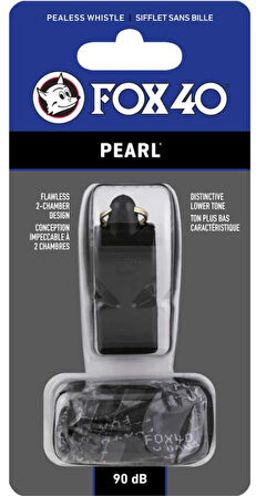 Fox 40  Pearl Düdük + İpi Siyah 9703-0008