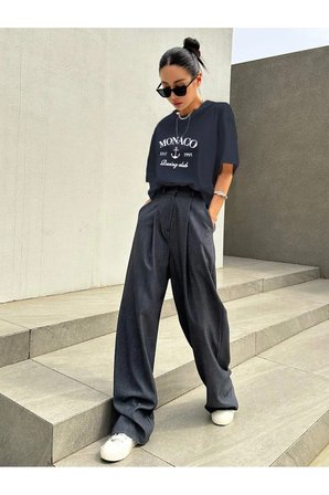 Unisex Monaco Baskılı Tasarım Tshirt