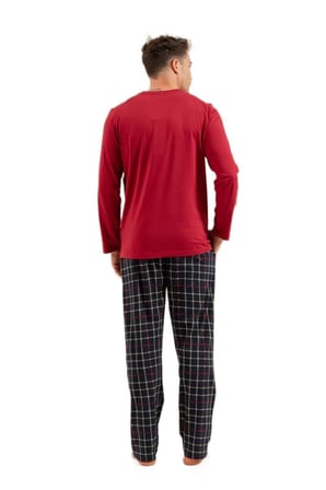 Arnetta Erkek Bordo Pijama Takımı 3820-S 