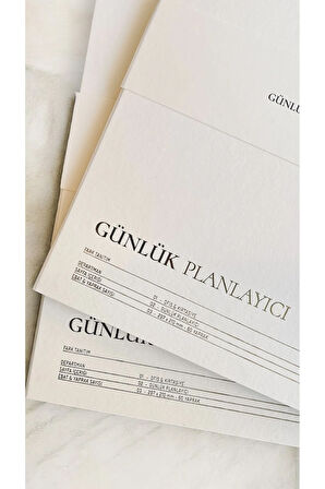 A4 Masaüstü Tarihsiz Günlük Planlayıcı, 60 Yaprak, Kapaklı Planlayıcı