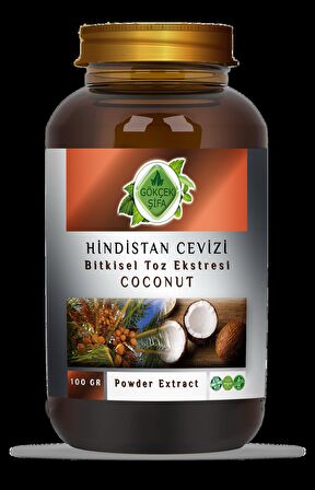 Hindistan Cevizi Toz Ekstresi 100 Gr. Cam Kavanoz