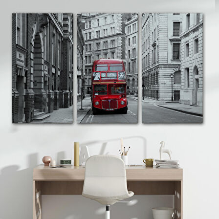 Londra Kırmızı Otobüs Tablosu-6622