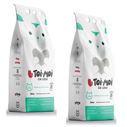 Toi Moi Kokusuz Kedi Kumu 10 kg x 2 Adet