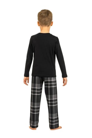 Arnetta Erkek Çocuk Siyah Uzun Kol Pijama Takımı 3825-G 