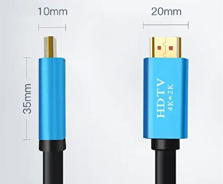 10 METRE GÖRÜNTÜ AKTARIMI İÇİN HDMI TO HDMI VİDEO KABLOSU RİGHTCABLE JWD-02