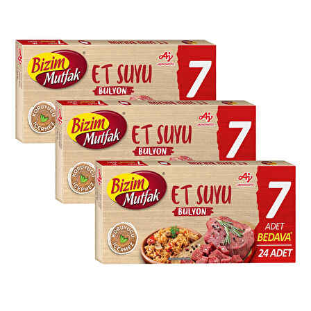 Bizim Mutfak Bulyon Et Suyu 24'lü 240 gr x 3 Adet