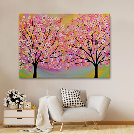 Sürreal Ağaçtaki Renkler Senfonisi Tablosu-6629