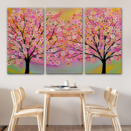 Sürreal Ağaçtaki Renkler Senfonisi Tablosu-6629