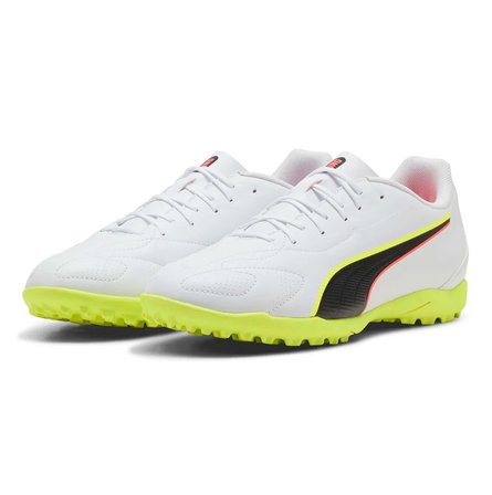 Puma KING 20 PLAY TT Jr Genç Beyaz Halı Saha Ayakkabısı 108736 01
