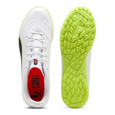 Puma KING 20 PLAY TT Jr Genç Beyaz Halı Saha Ayakkabısı 108736 01