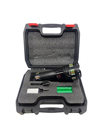 Powerdex Pd-12800 45w 4500 Lümen Profesyonel Zoomlu El Feneri Siyah