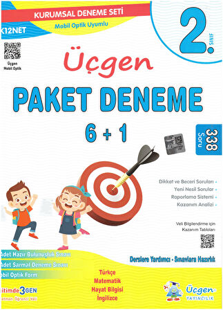 Üçgen 2.Sınıf Beceri Temelli Problemlerle Matematik + Paket Deneme 6+1 -2024