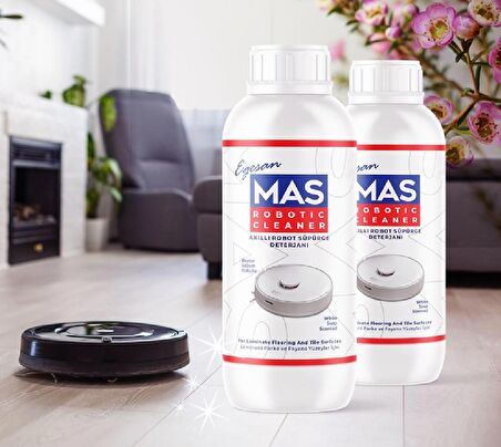 Mas Robot Süpürge Deterjanı Beyaz Sabun Kokulu 500 Ml X2 adet