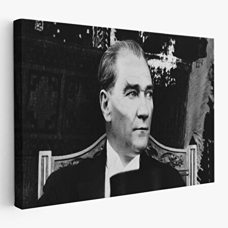 Keskin Bakışlı Atatürk Tablosu-6635
