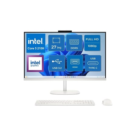 omnistudio 27-CU0009NT Intel Core 5 210H 64GB 2tb SSD Windows 11 Pro 27" IPS All In One D62C1EA Snertech