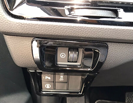 Honda  Civic FE1 2022 Uyumlu  Kontrol Panel Kaplama Seti - Piano Black