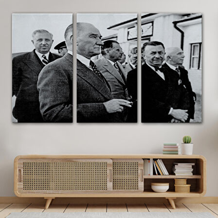 Atatürke Bakan Şükrü Kaya Dekoratif Duvar Tablosu-6637