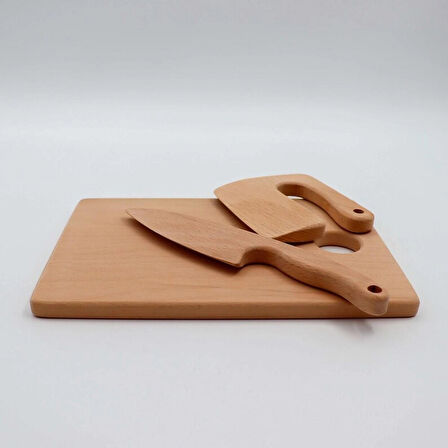 İNWOOD Ahşap Güvenli Kesme Seti 3lü oyuncak Aktivite Oyuncağı Ahşap Oyuncak 