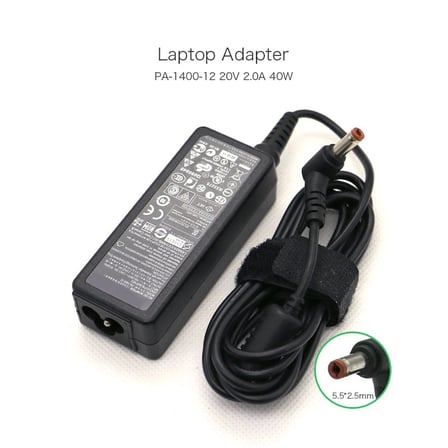IBM Lenovo, Lg 20V 2A 40W (5.5*2.5mm) Notebook Adaptörü, Laptop Şarj Cihazı