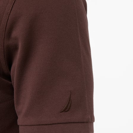 Nautica Erkek Kahverengi Regular Fit Polo Yaka T-Shirt