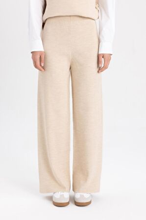 DeFacto Triko Pantolon Straight Fit Geniş Bol Paça C2088AX24SPBG662